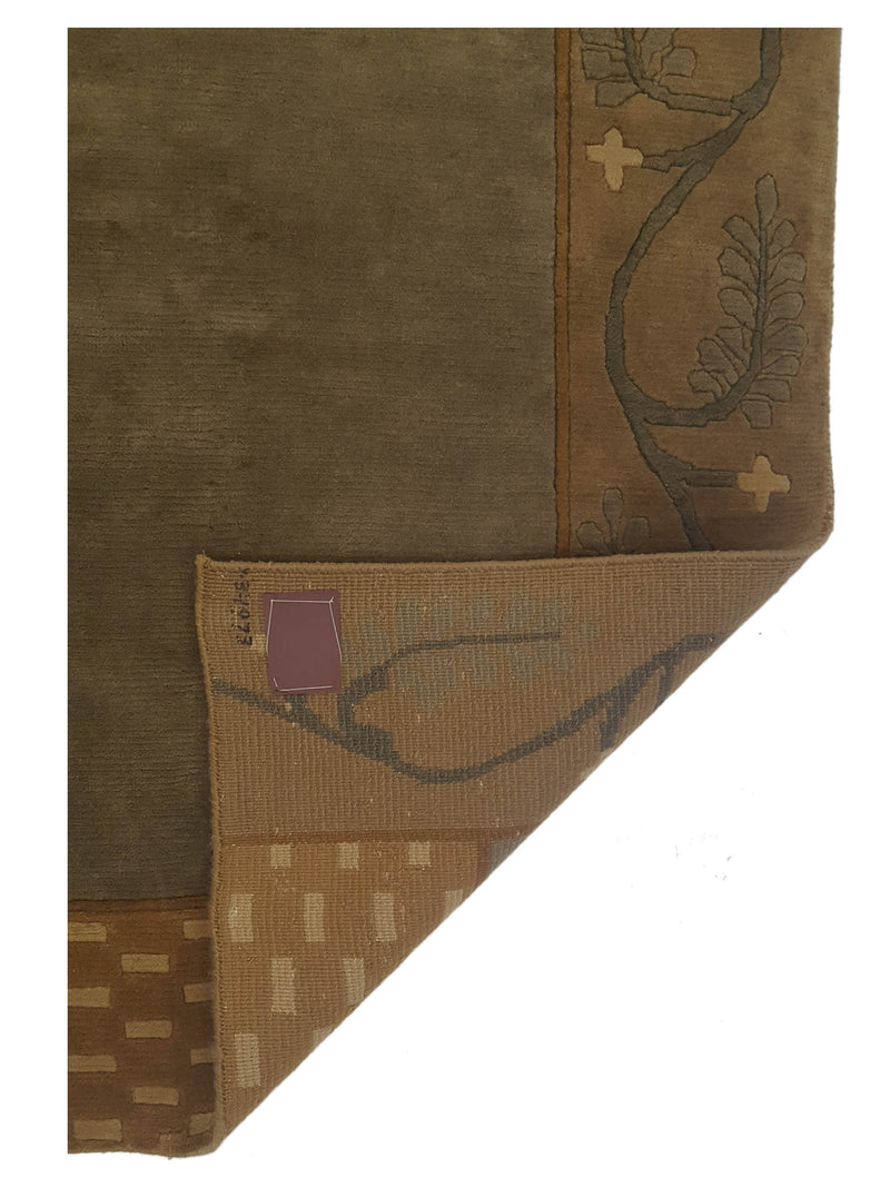 Pacific Tranquality 27963 Gold Green Modern Hand Knotted Rug