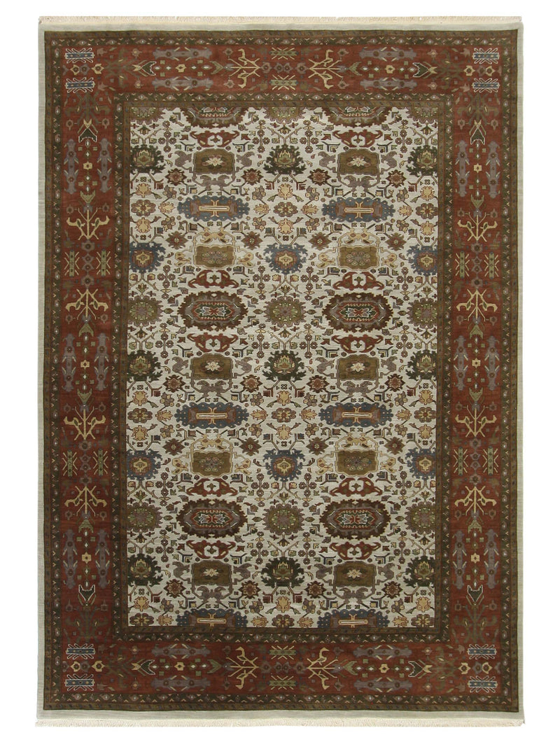 Pacific Tribal Ivory Rust Traditional