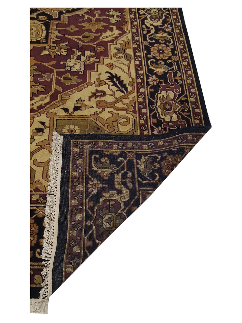 Pacific Tribal 28002 Rust Black Traditional Hand Knotted Rug
