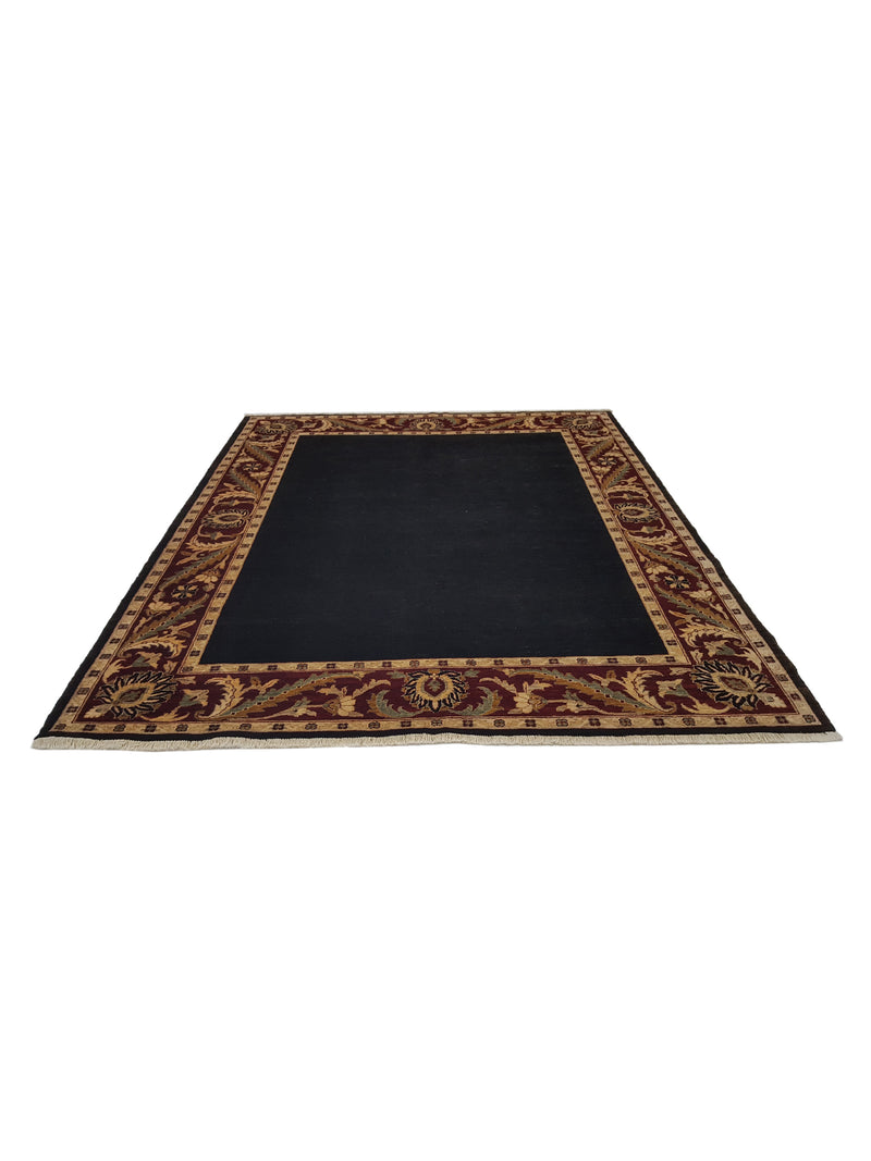 Pacific Ziegler 28097 Black Red Transitional Hand Knotted Rug
