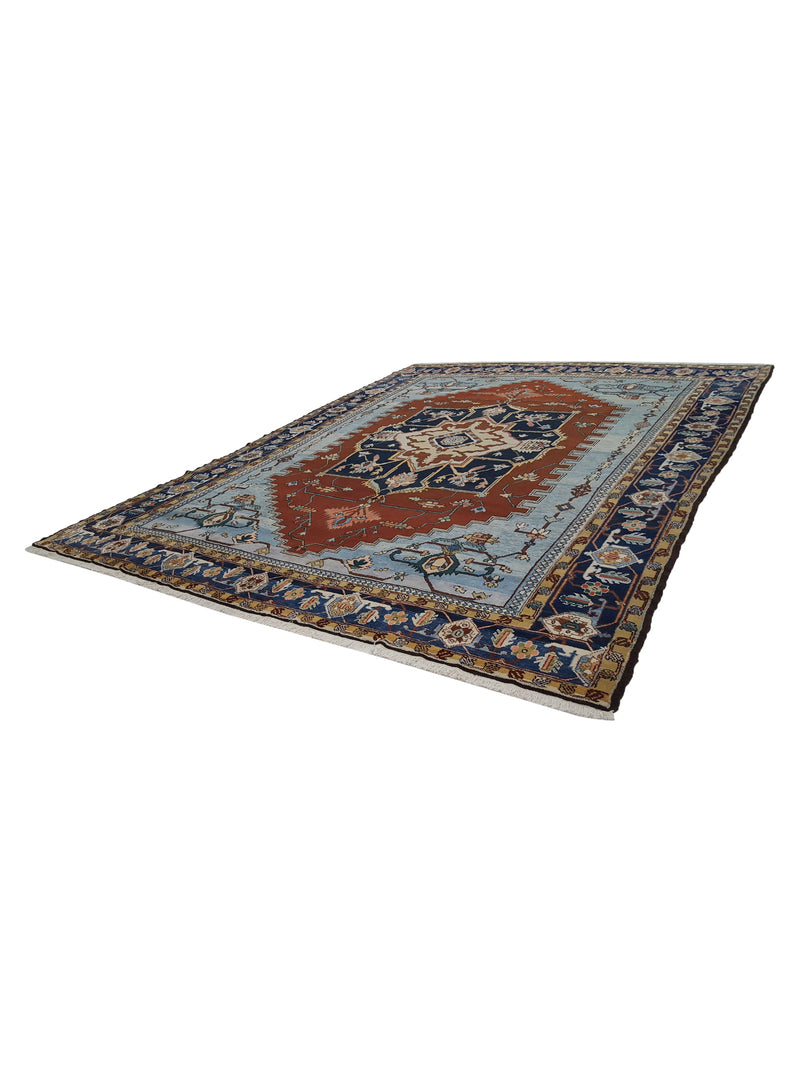 Pacific Serapi 28786 Navy Gold Traditional Hand Knotted Rug