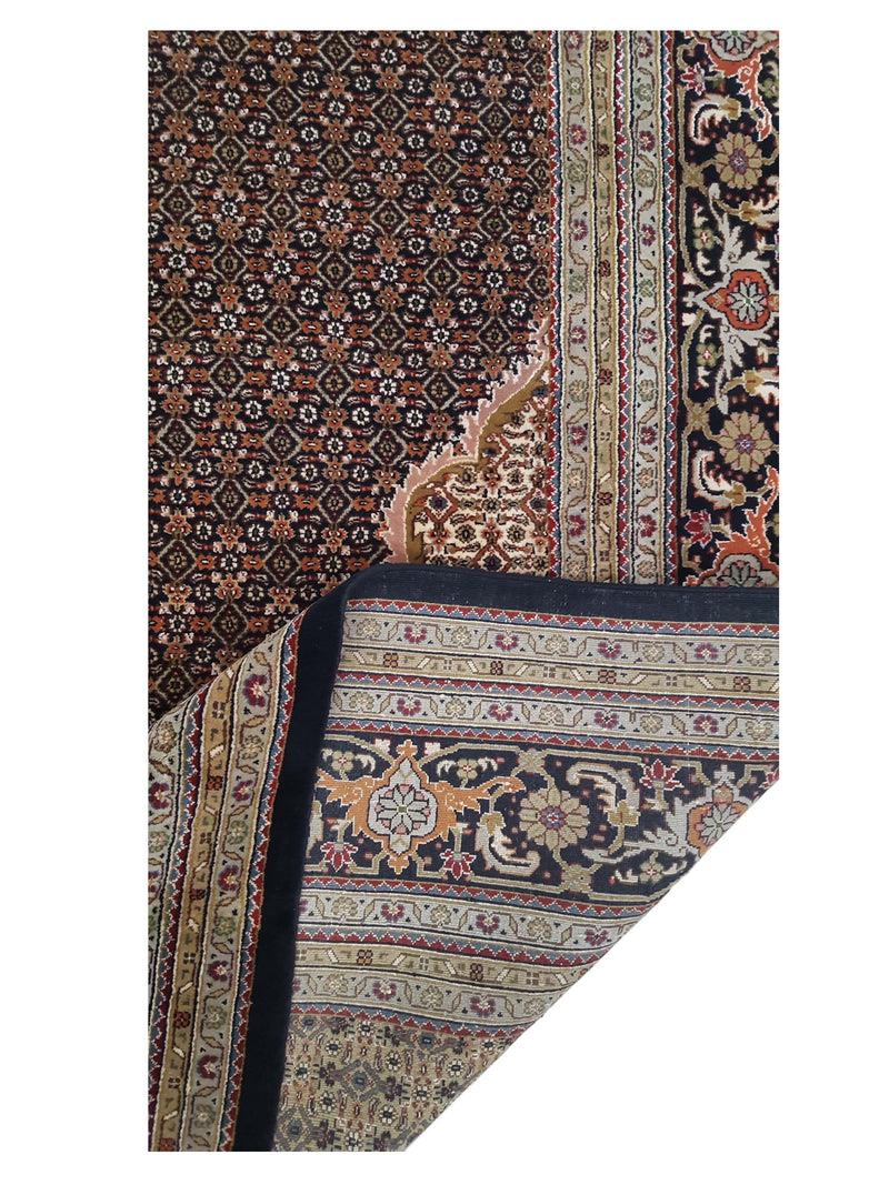 Pacific Mahi Bijar 28791 Black Black Traditional Hand Knotted Rug