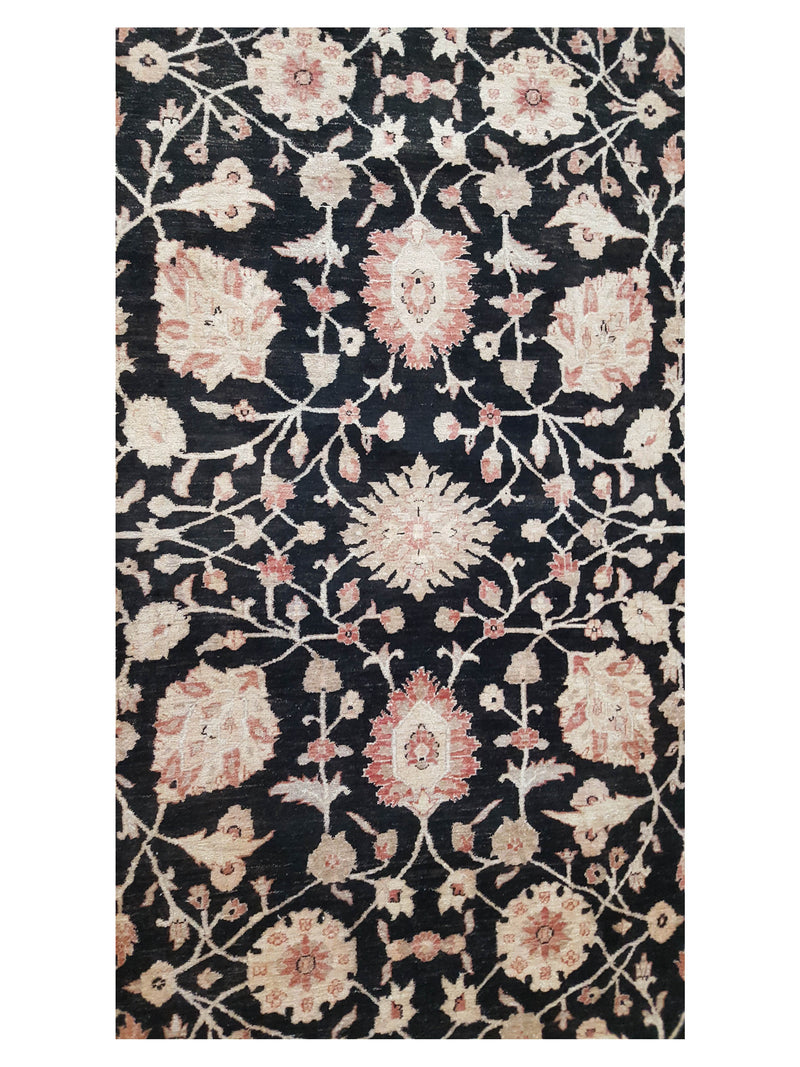 Pacific Ziegler 28803 Black Red Transitional Hand Knotted Rug