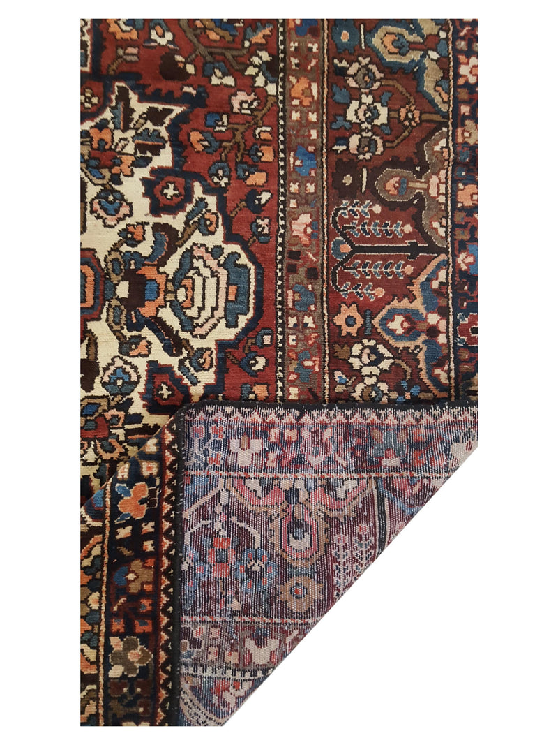 Pacific Bakhtiyari 29077 Red Ivory Traditional Hand Knotted Rug