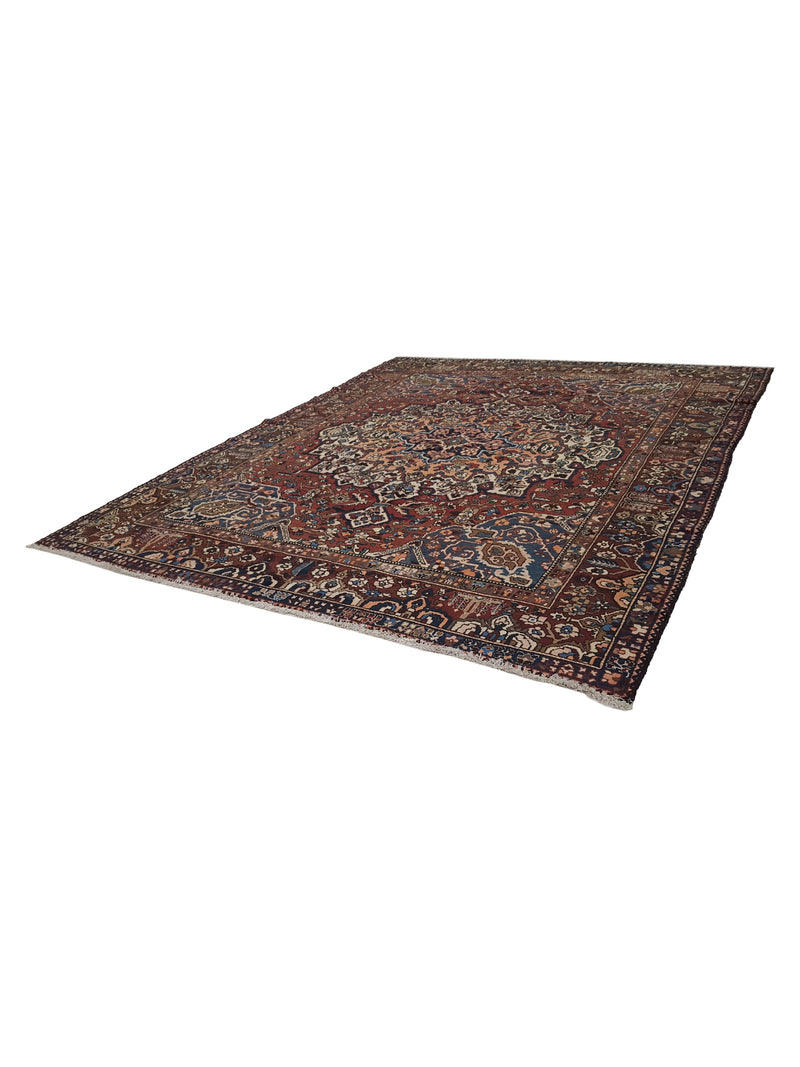 Pacific Bakhtiyari 29077 Red Ivory Traditional Hand Knotted Rug
