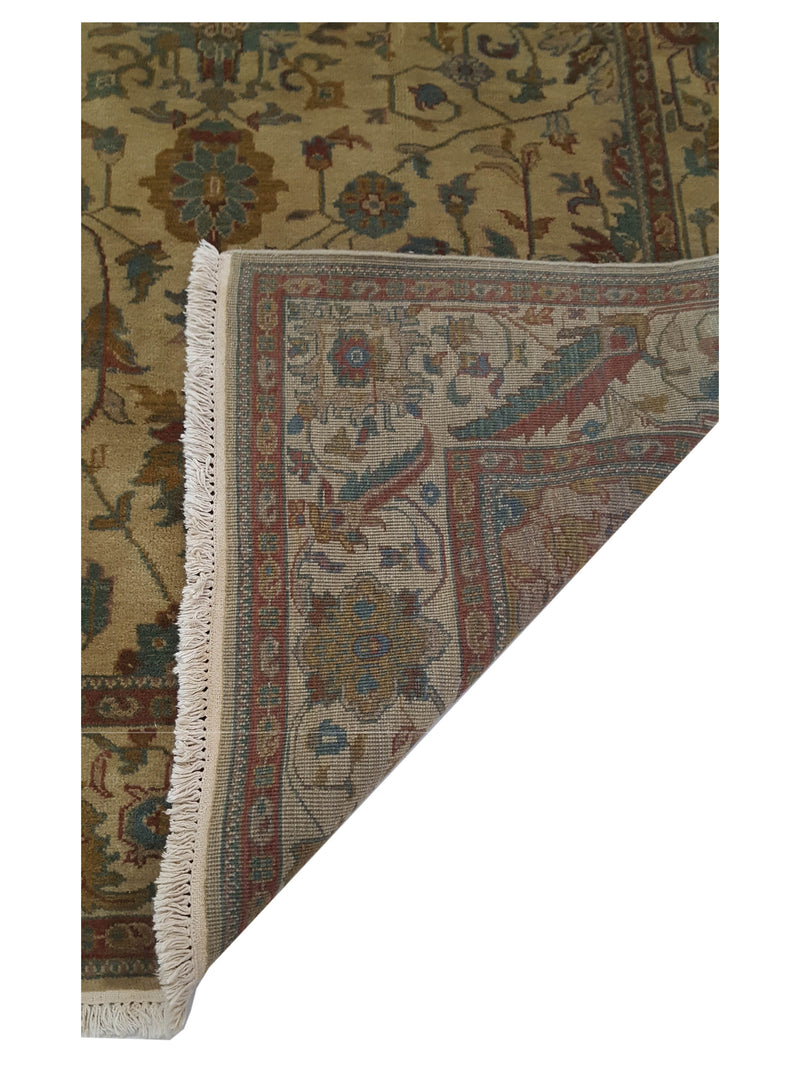 Pacific Tribal 29346 Gold Gold Traditional Hand Knotted Rug
