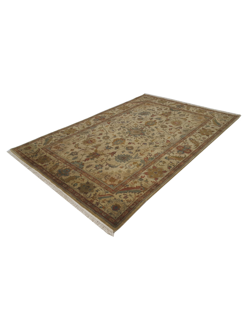 Pacific Tribal 29346 Gold Gold Traditional Hand Knotted Rug