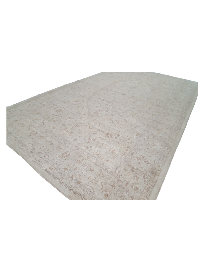 Pacific Ziegler 29411 Ivory Ivory Transitional Hand Knotted Rug