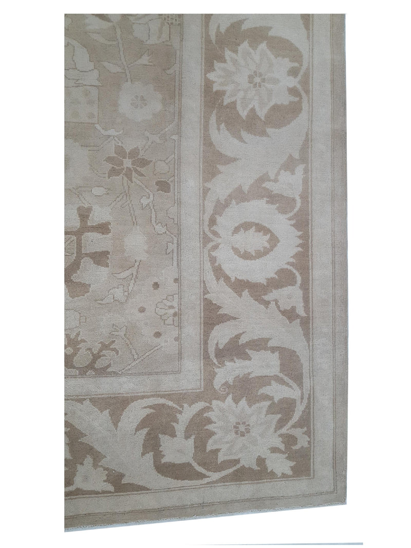 Pacific Ziegler 29420 Tan Brown Transitional Hand Knotted Rug