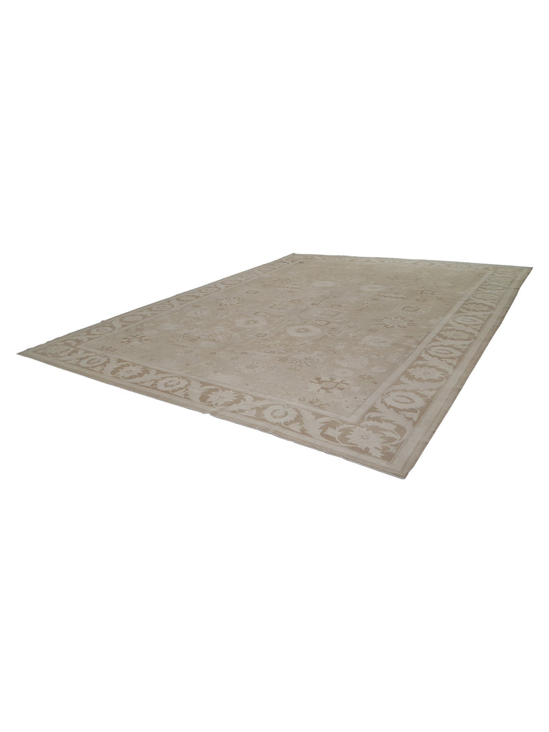 Pacific Ziegler 29420 Tan Brown Transitional Hand Knotted Rug