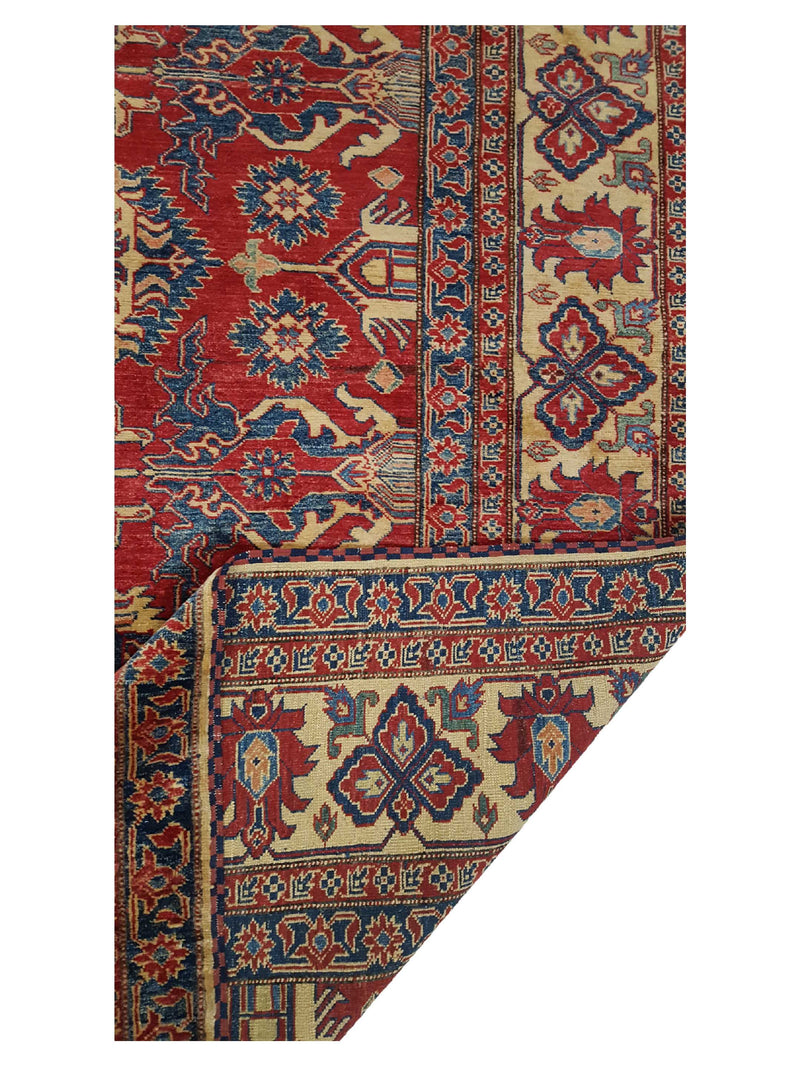 Pacific Kazak 29818 Red Ivory Traditional Hand Knotted Rug