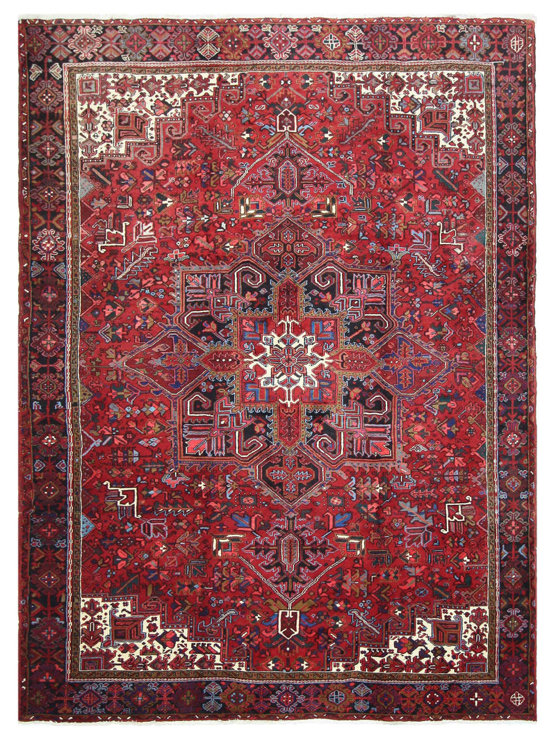 Pacific Heriz Red Black Traditional