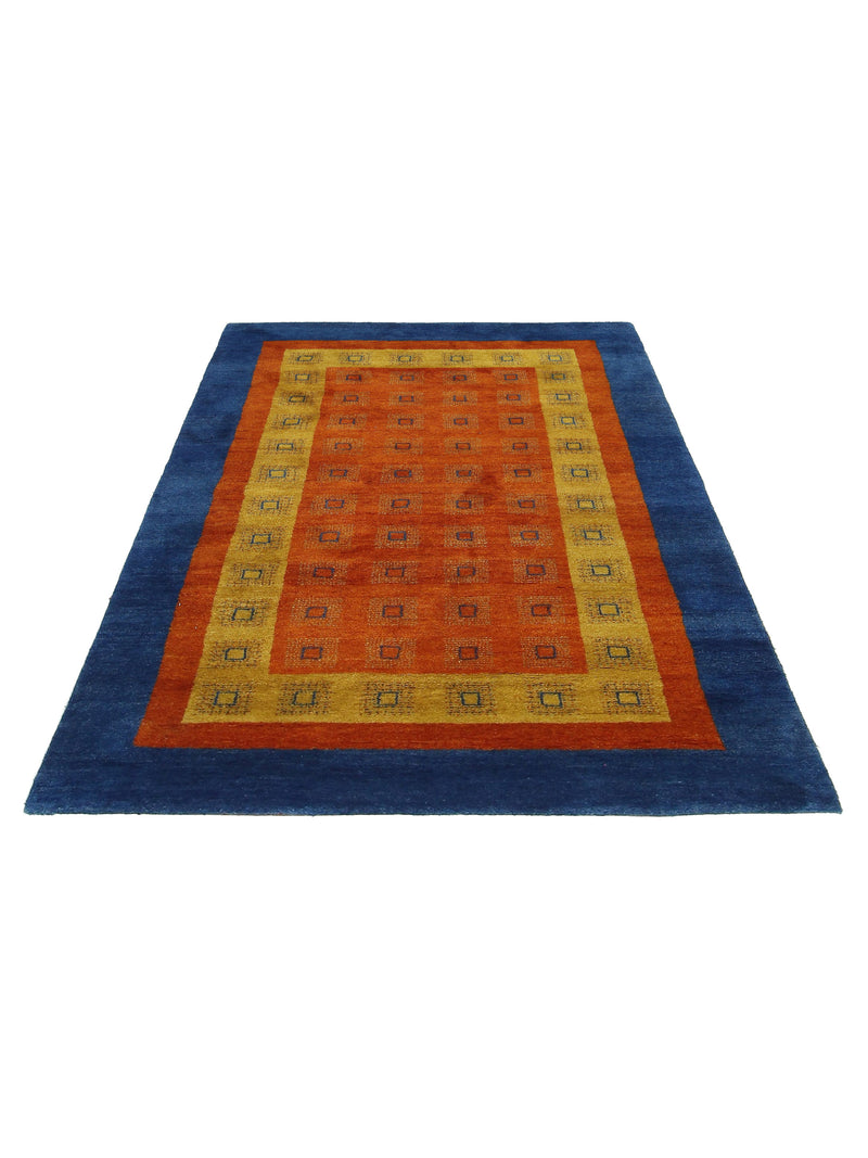 Pacific Gabbeh 29950 Orange Blue Transitional Hand Knotted Rug