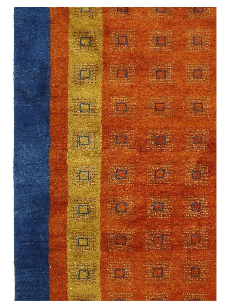 Pacific Gabbeh 29950 Orange Blue Transitional Hand Knotted Rug