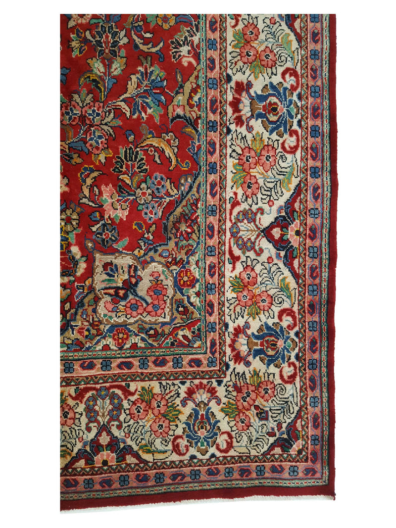 Pacific Mahal 30429 Red Ivory Traditional Hand Knotted Rug