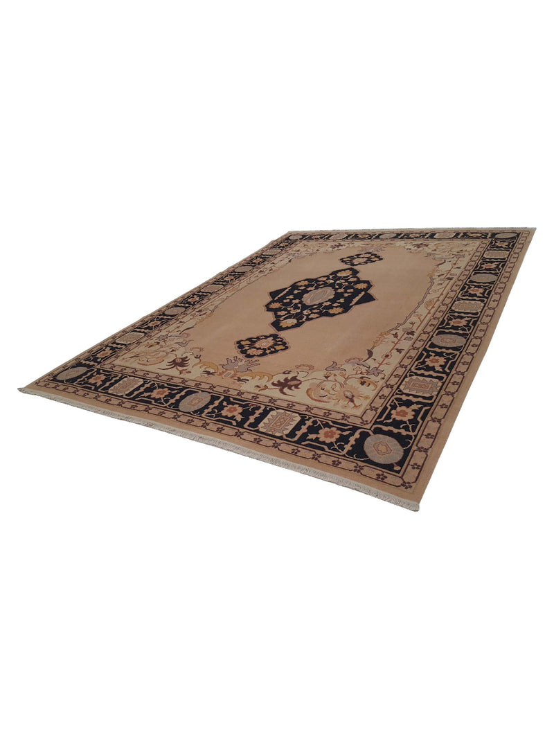 Pacific Summak 32222 Beige Black Traditional Hand Knotted Rug