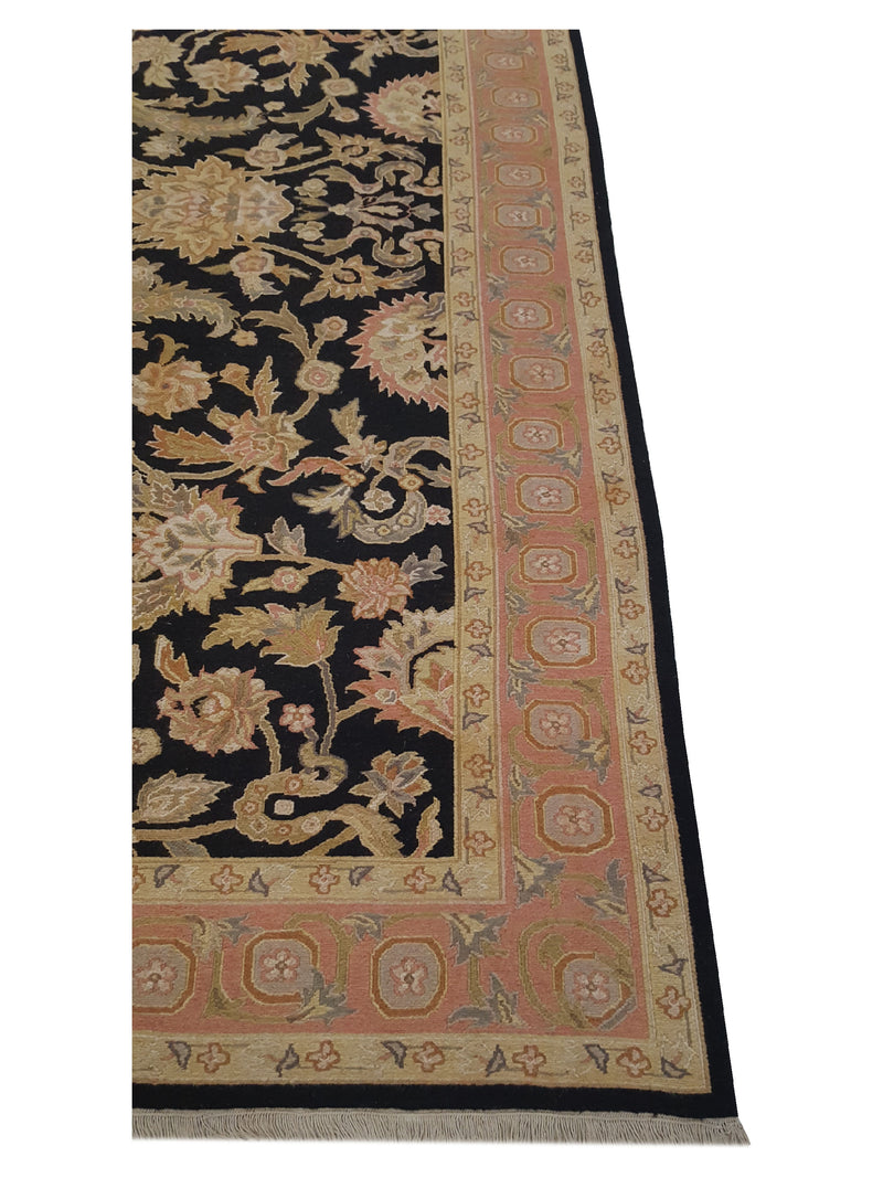 Pacific Summak 32228 Black Peach Traditional Hand Knotted Rug