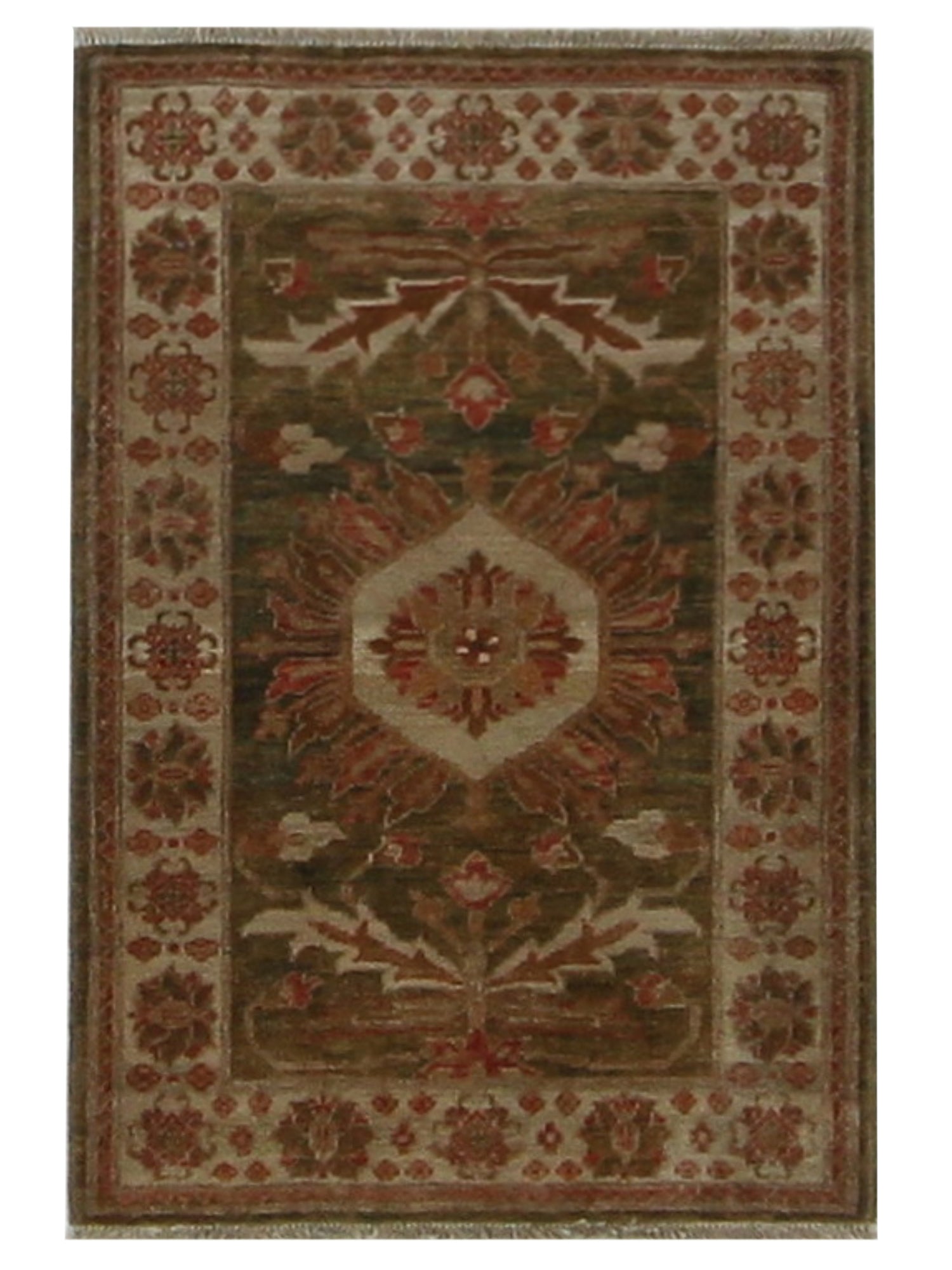 Pacific Ziegler Brown Ivory Traditional