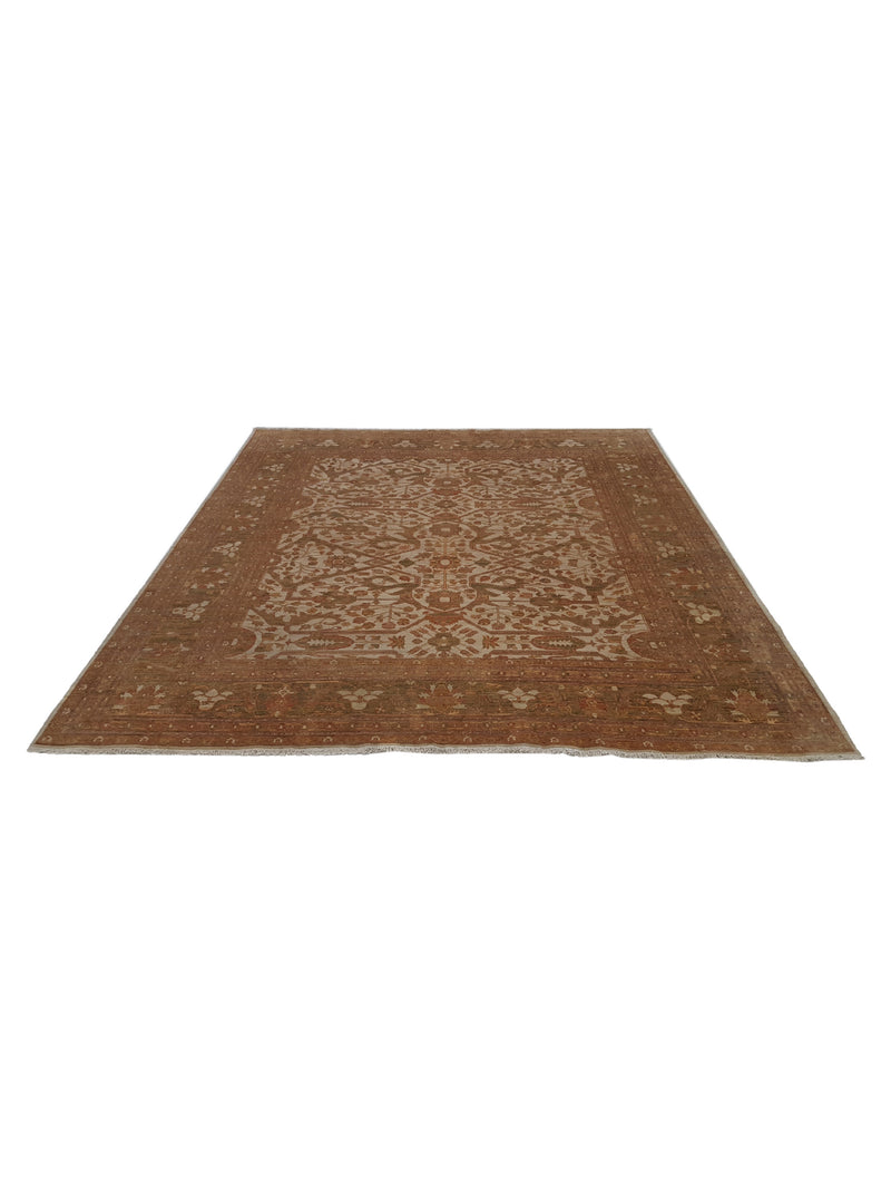Pacific Sultanabad 32328 Ivory Lt.Green Traditional Hand Knotted Rug