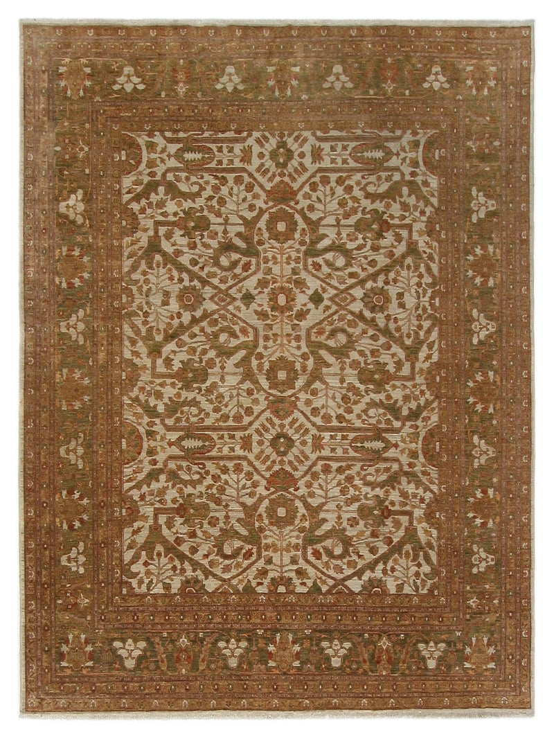 Pacific Sultanabad Ivory Lt.Green Traditional