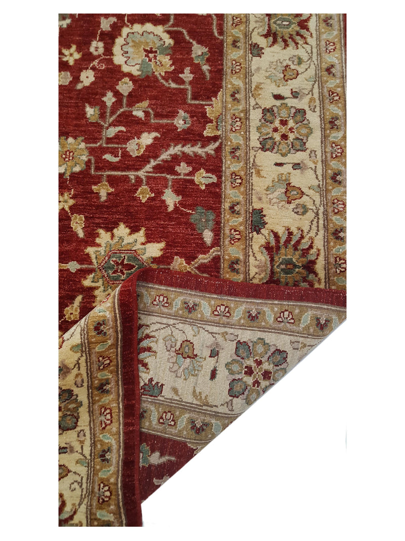 Pacific Ziegler 32350 Red Beige Transitional Hand Knotted Rug