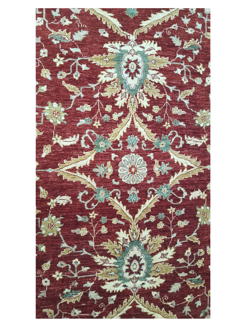 Pacific Ziegler 32350 Red Beige Transitional Hand Knotted Rug