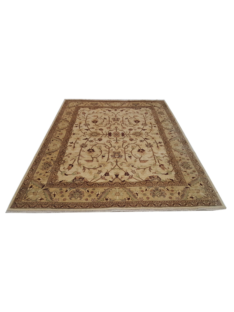 Pacific Ziegler 32368 Ivory Ivory Transitional Hand Knotted Rug