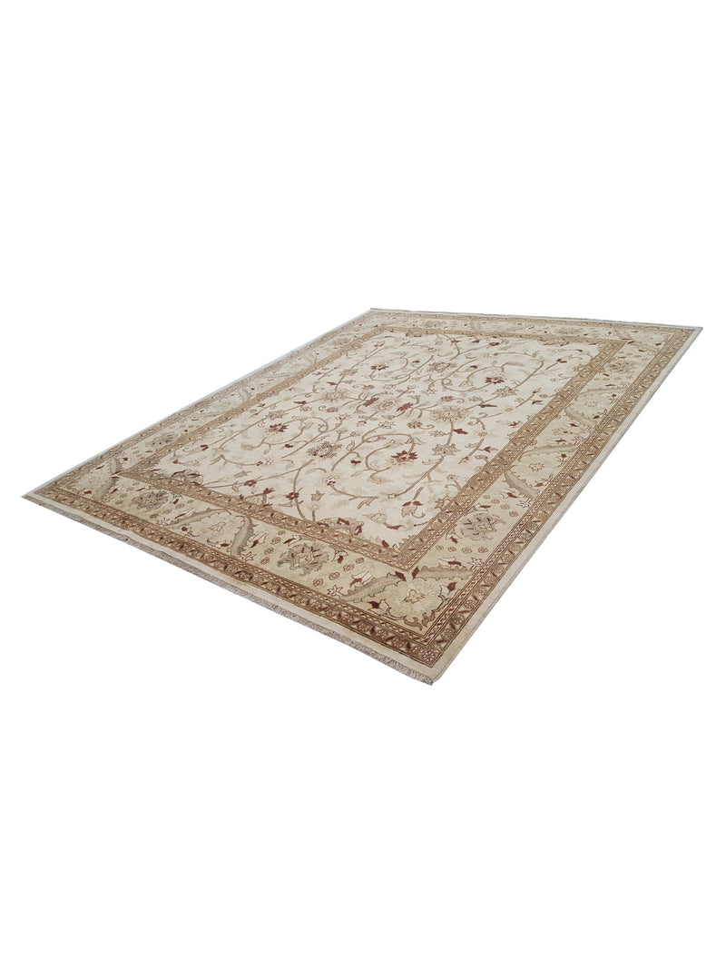 Pacific Ziegler 32368 Ivory Ivory Transitional Hand Knotted Rug