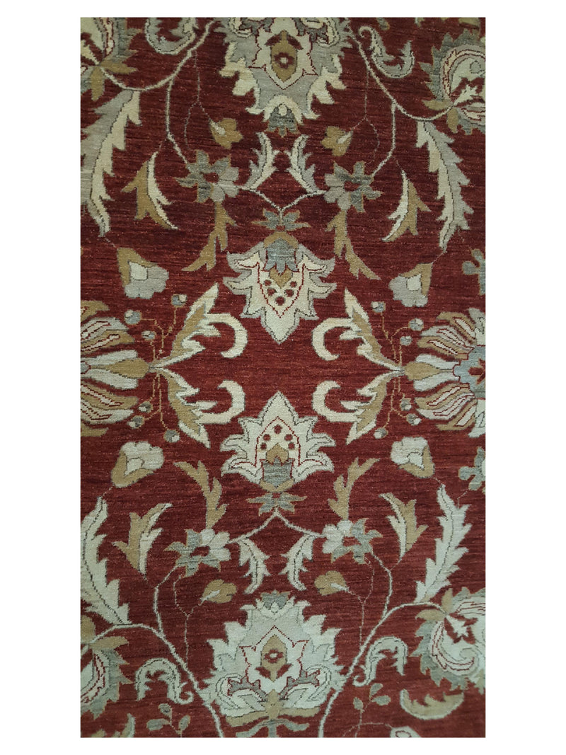 Pacific Ziegler 32382 Rust Gold Transitional Hand Knotted Rug