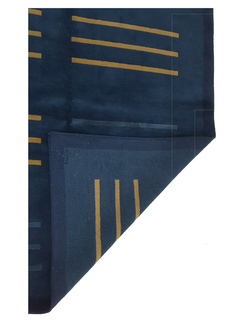 Pacific Tranquality 33187 Blue Blue Modern Hand Knotted Rug