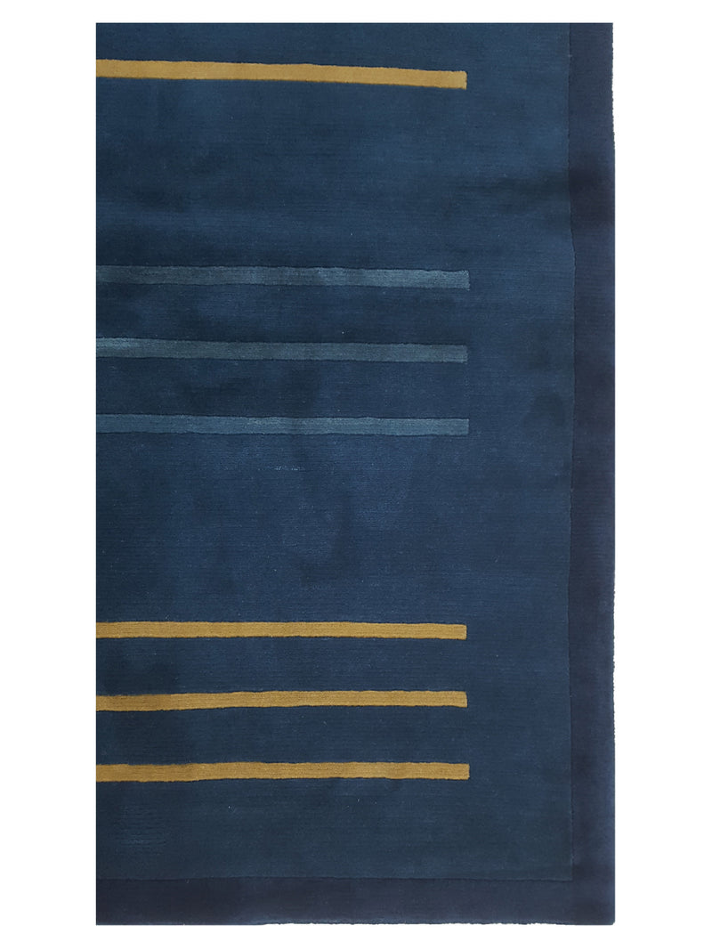 Pacific Tranquality 33187 Blue Blue Modern Hand Knotted Rug