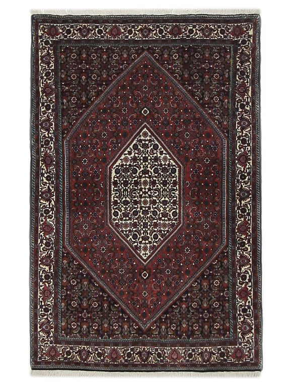 Fasa Bijar  Burgundy Ivory Traditional