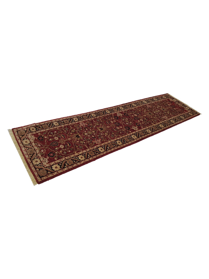 Pacific Ziegler 33828 Red Black Transitional Hand Knotted Rug