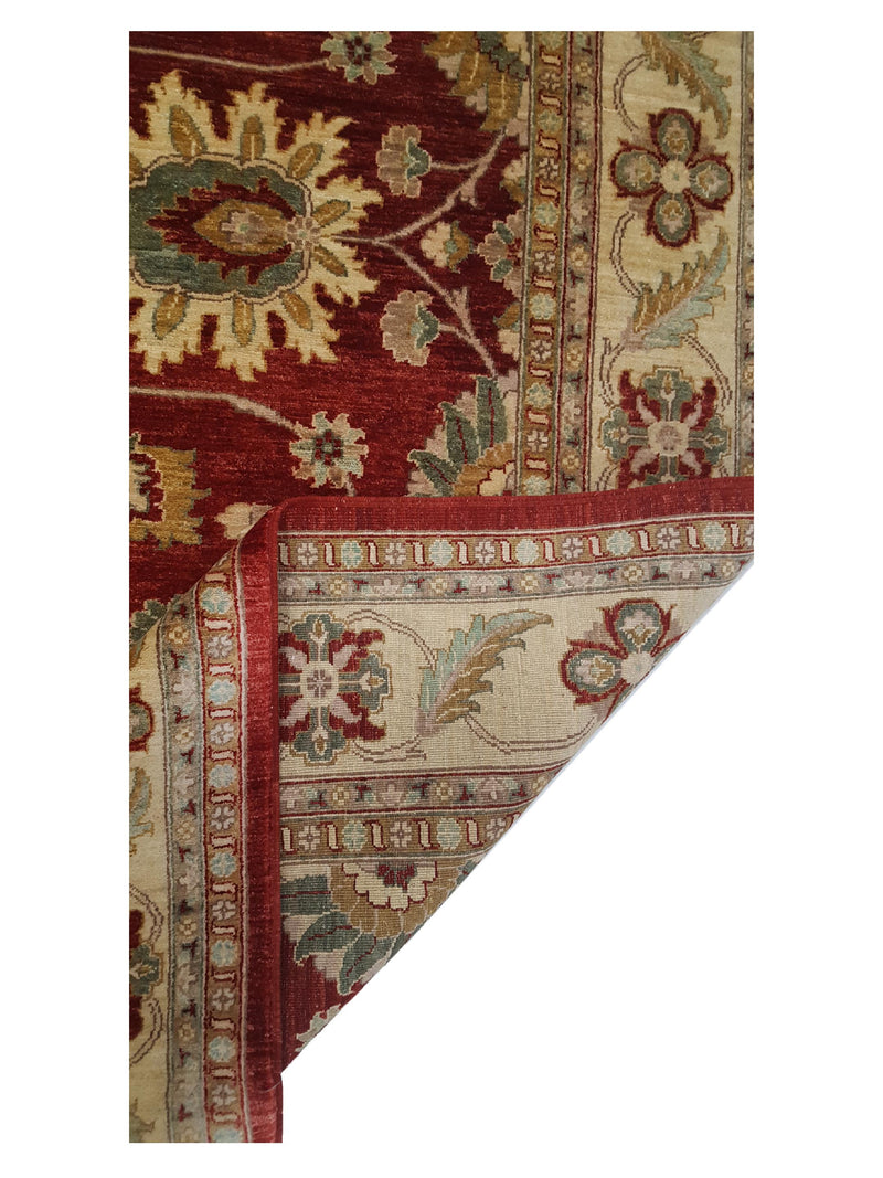 Pacific Ziegler 33862 Red Gold Transitional Hand Knotted Rug