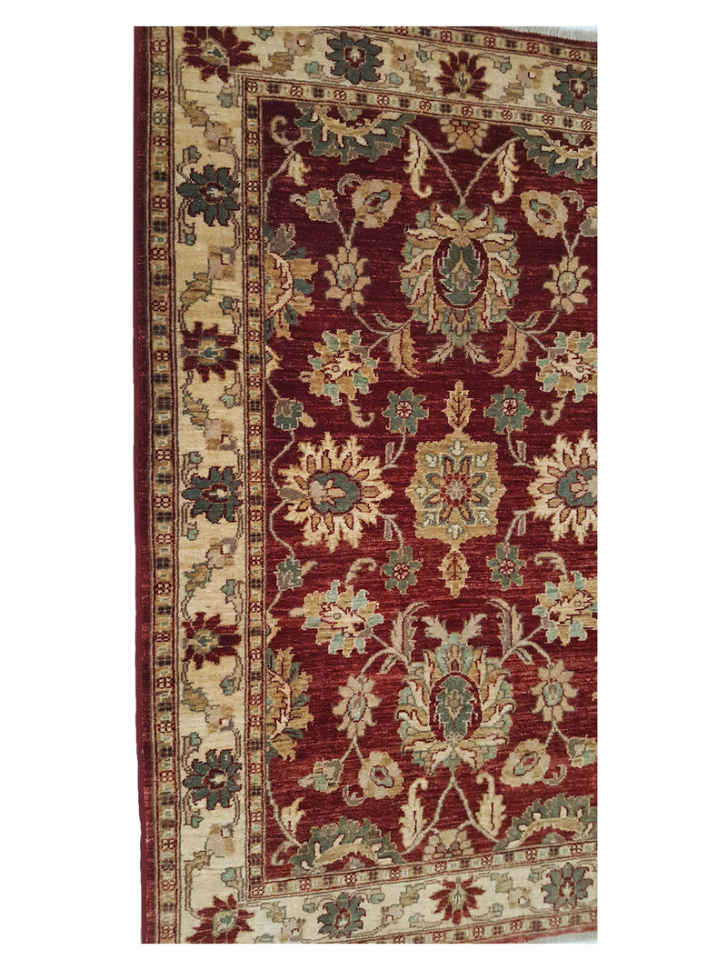 Pacific Ziegler 33893 Red Ivory Transitional Hand Knotted Rug