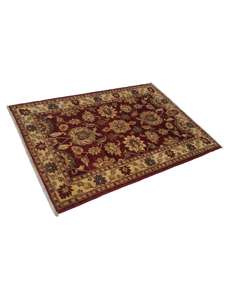 Pacific Ziegler 33893 Red Ivory Transitional Hand Knotted Rug
