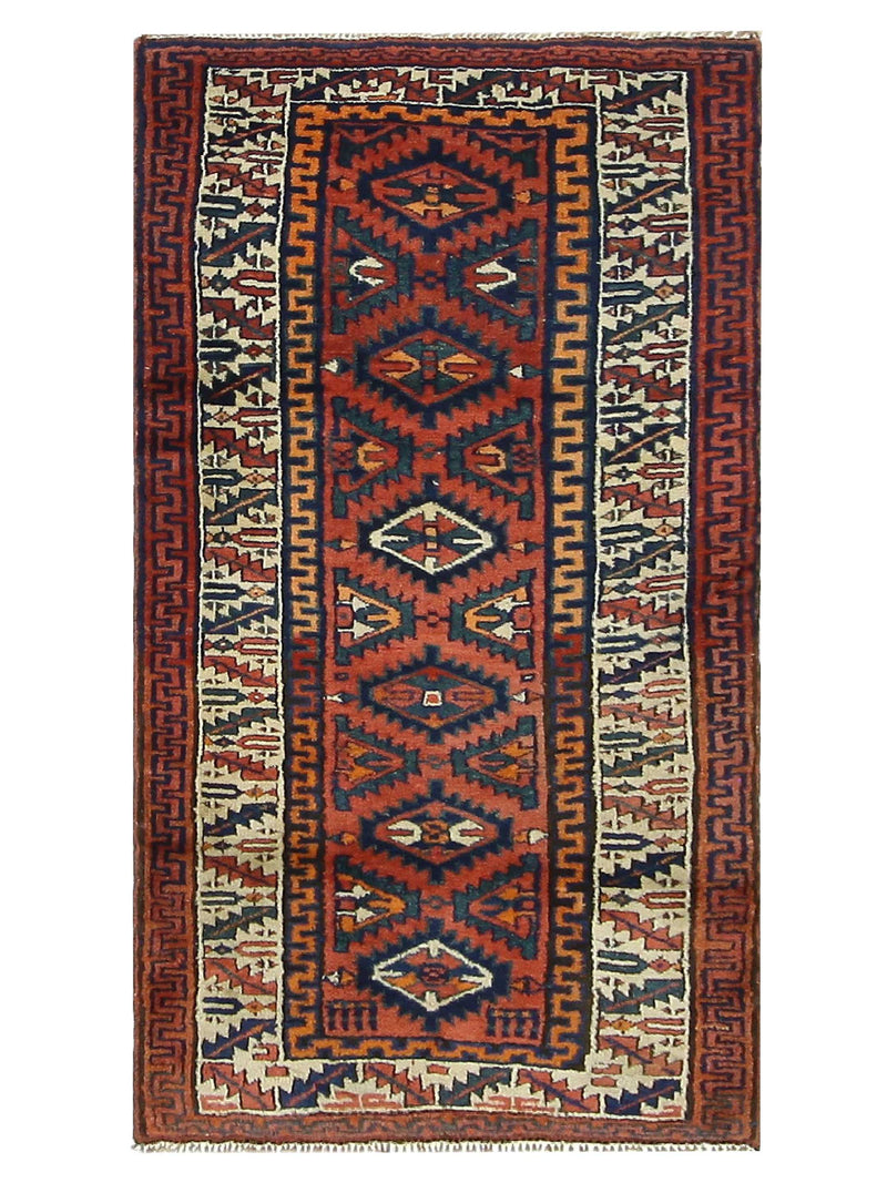 Fasa Antique Bakhtiyari Brick Ivory Traditional