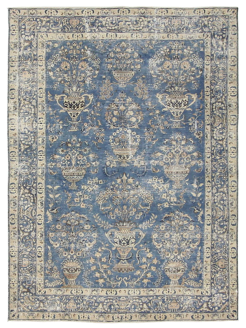 Fasa Antique Mashad Blue Blue Traditional