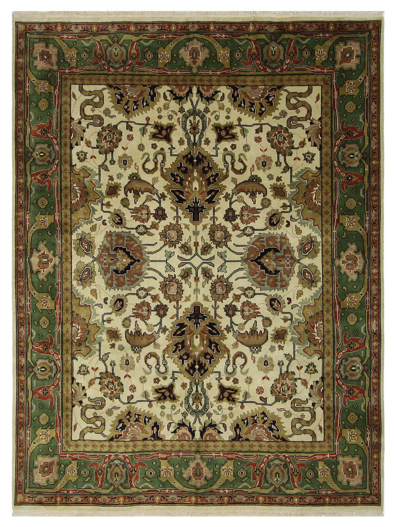 Pacific Tribal Ivory Green Traditional