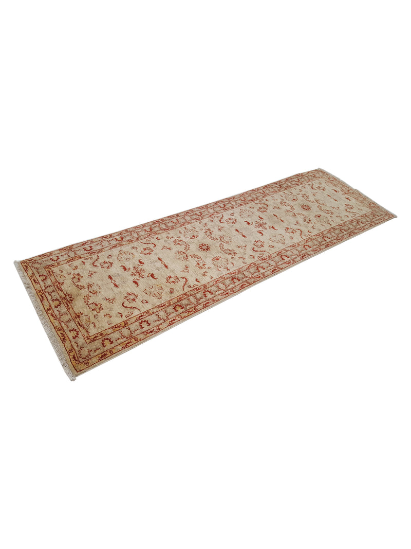 Pacific Ziegler 34406 Ivory Lt.Brown Transitional Hand Knotted Rug