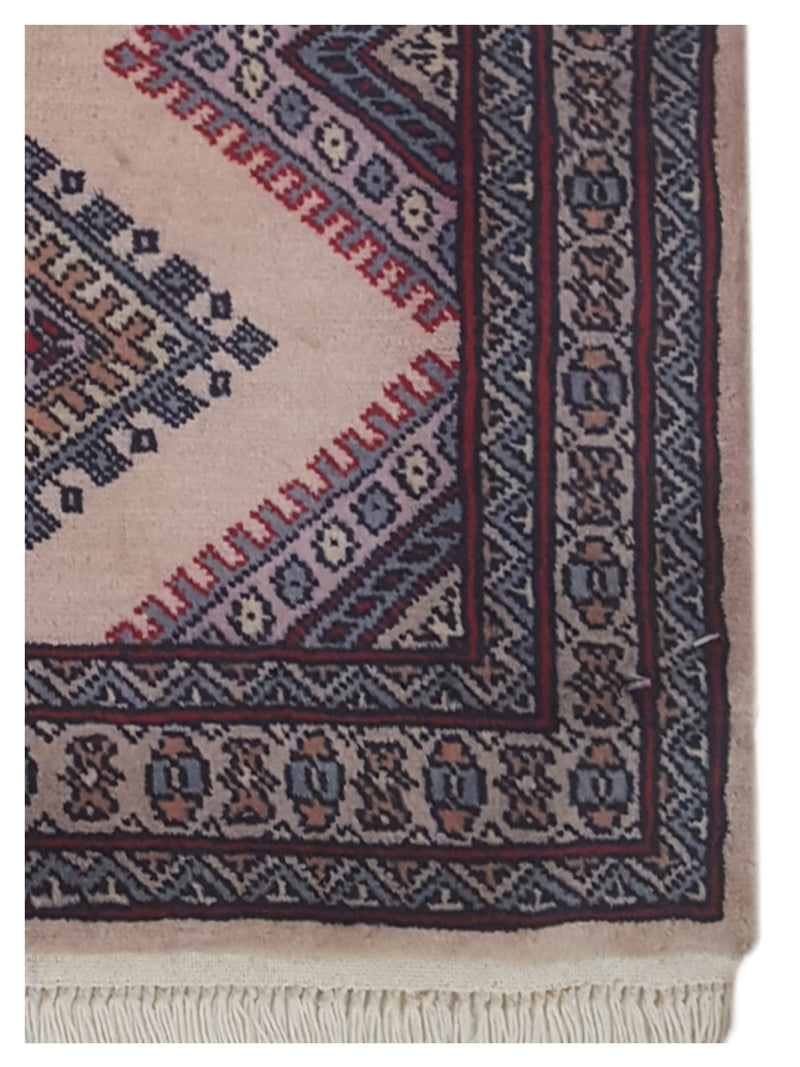 Pacific Bokhara 34447 Beige Rust Traditional Hand Knotted Rug