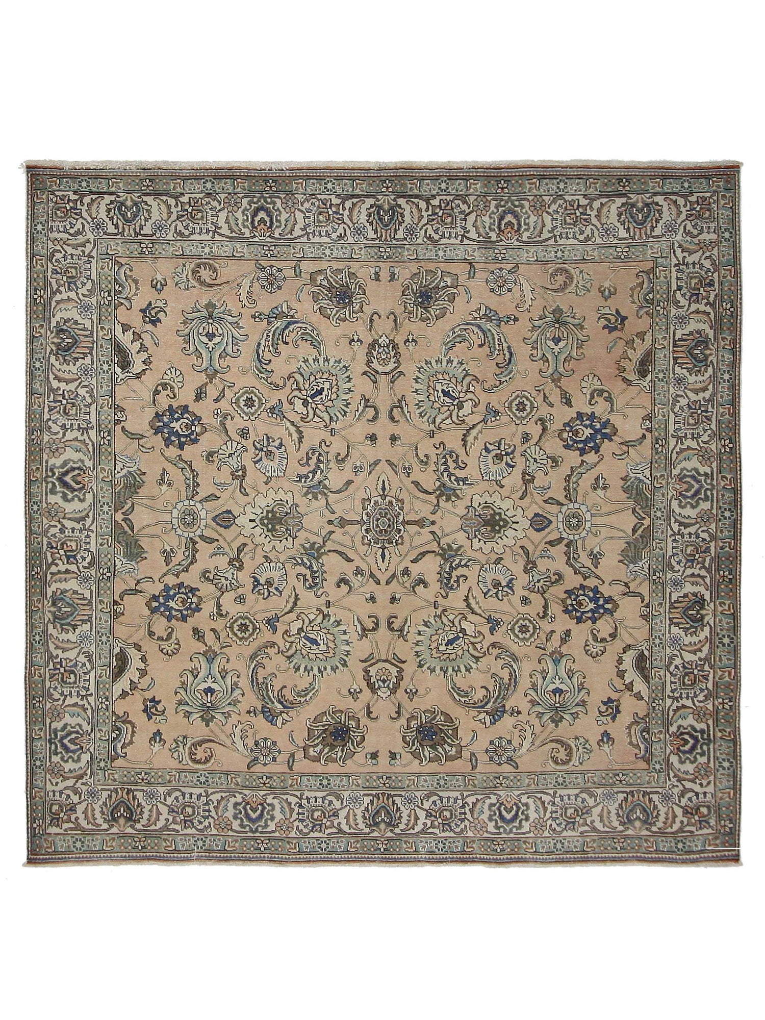 Pacific Vintage 35511 Coral Cream Vintage Hand Knotted Rug