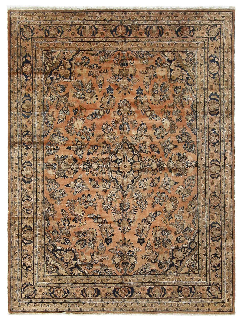 Fasa Antique Lilian  Coral Indigo Traditional