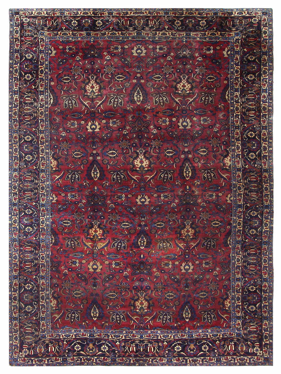Fasa Antique Kerman  Rust Navy Traditional