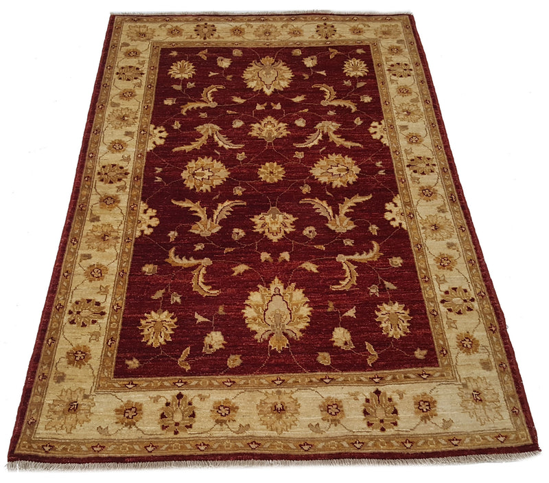 Pacific Ziegler 35622 Red Gold Transitional Hand Knotted Rug