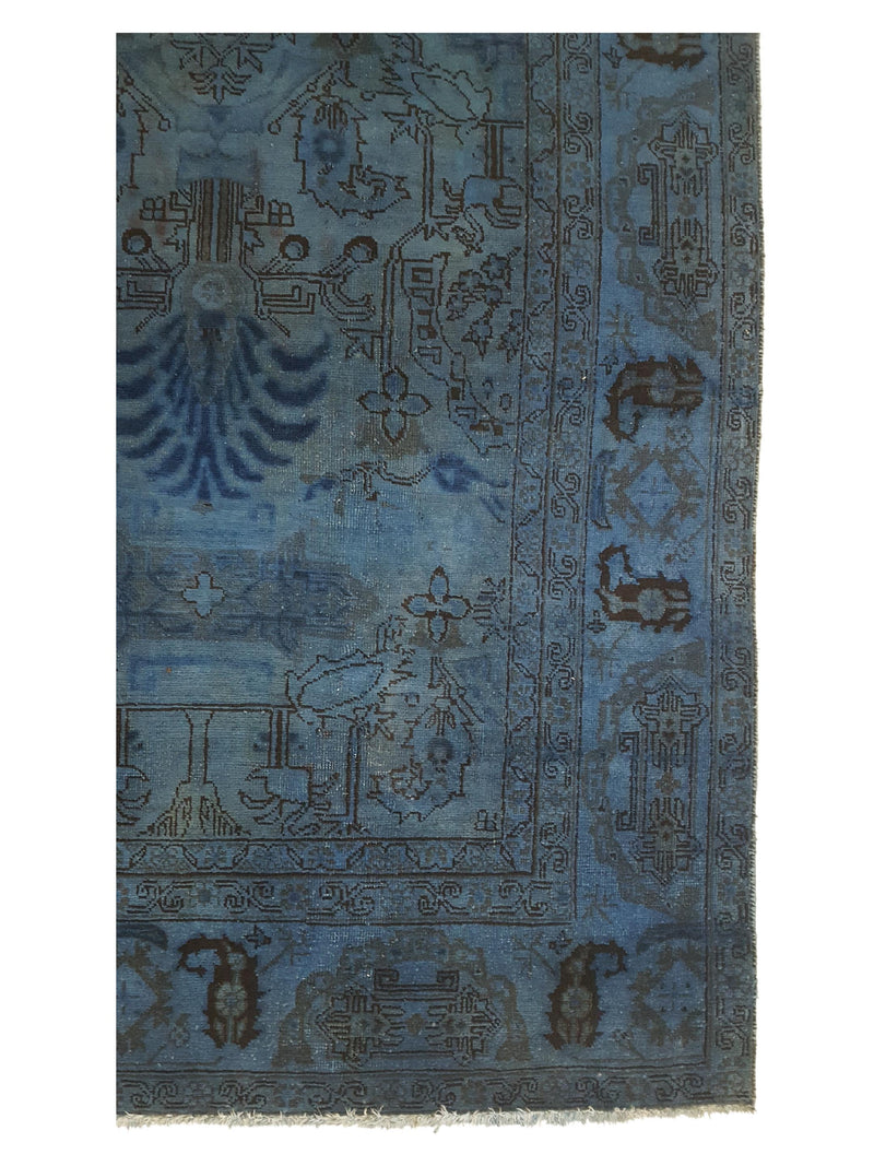 Pacific Vintage 36637 Blue Blue Vintage Hand Knotted Rug