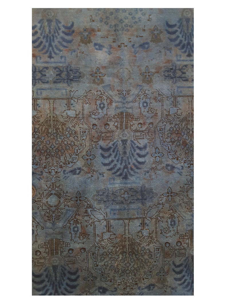 Pacific Vintage 36637 Blue Blue Vintage Hand Knotted Rug