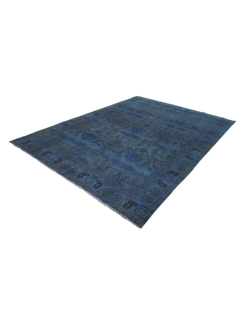 Pacific Vintage 36637 Blue Blue Vintage Hand Knotted Rug