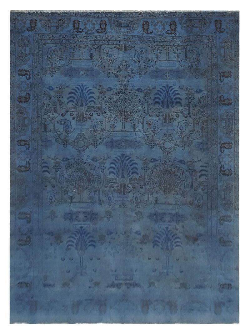 Pacific Vintage 36637 Blue Blue Vintage Hand Knotted Rug
