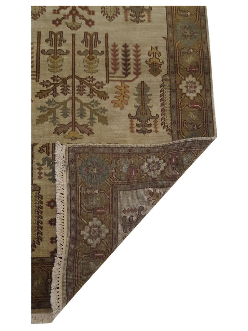 Pacific Tribal 36864 Ivory Olive Traditional Hand Knotted Rug